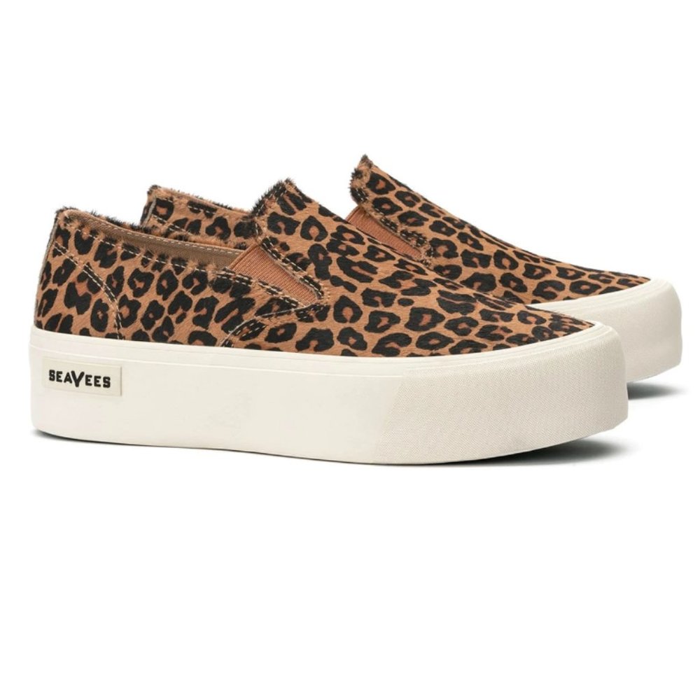 SeaVees Baja Slip On Platform Leopard